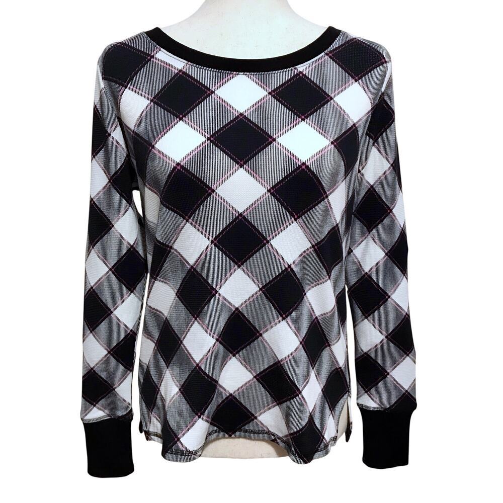 Victoria's Secret NWT Plaid Thermal Sleepwear Top Women Various